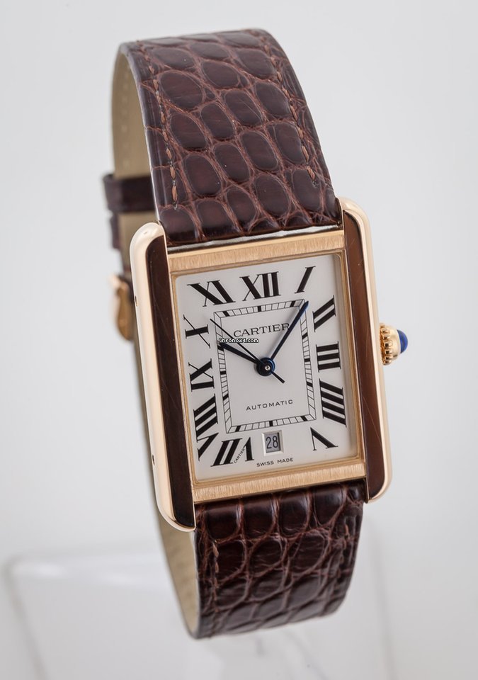 Cartier Tank Solo Mens watch Unisex Automatic Rose gold W5200026 7
