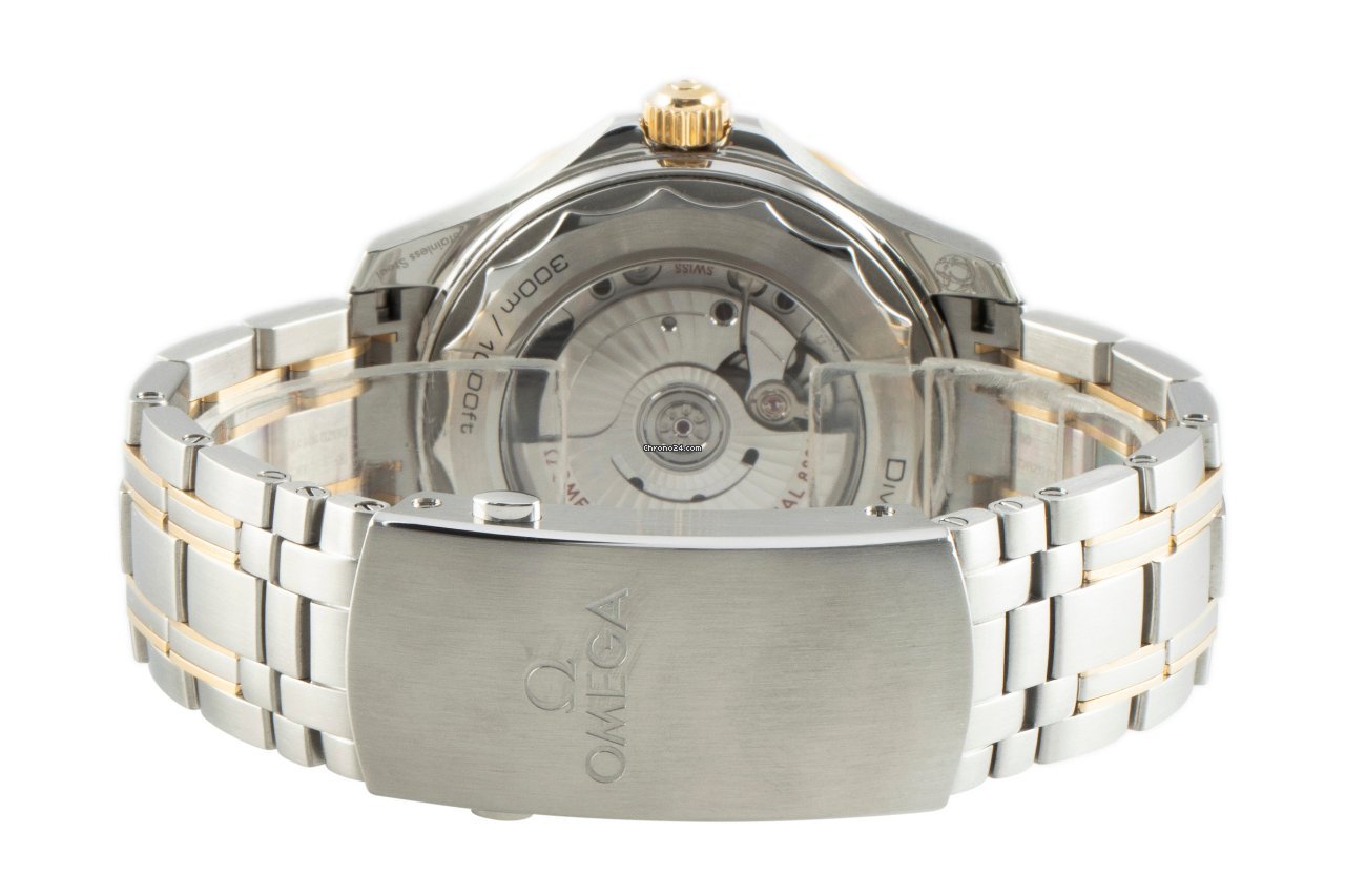 Omega Seamaster Diver 300 M Mens watch Unisex Automatic Gold Steel 210.22.42.20.01.001 7