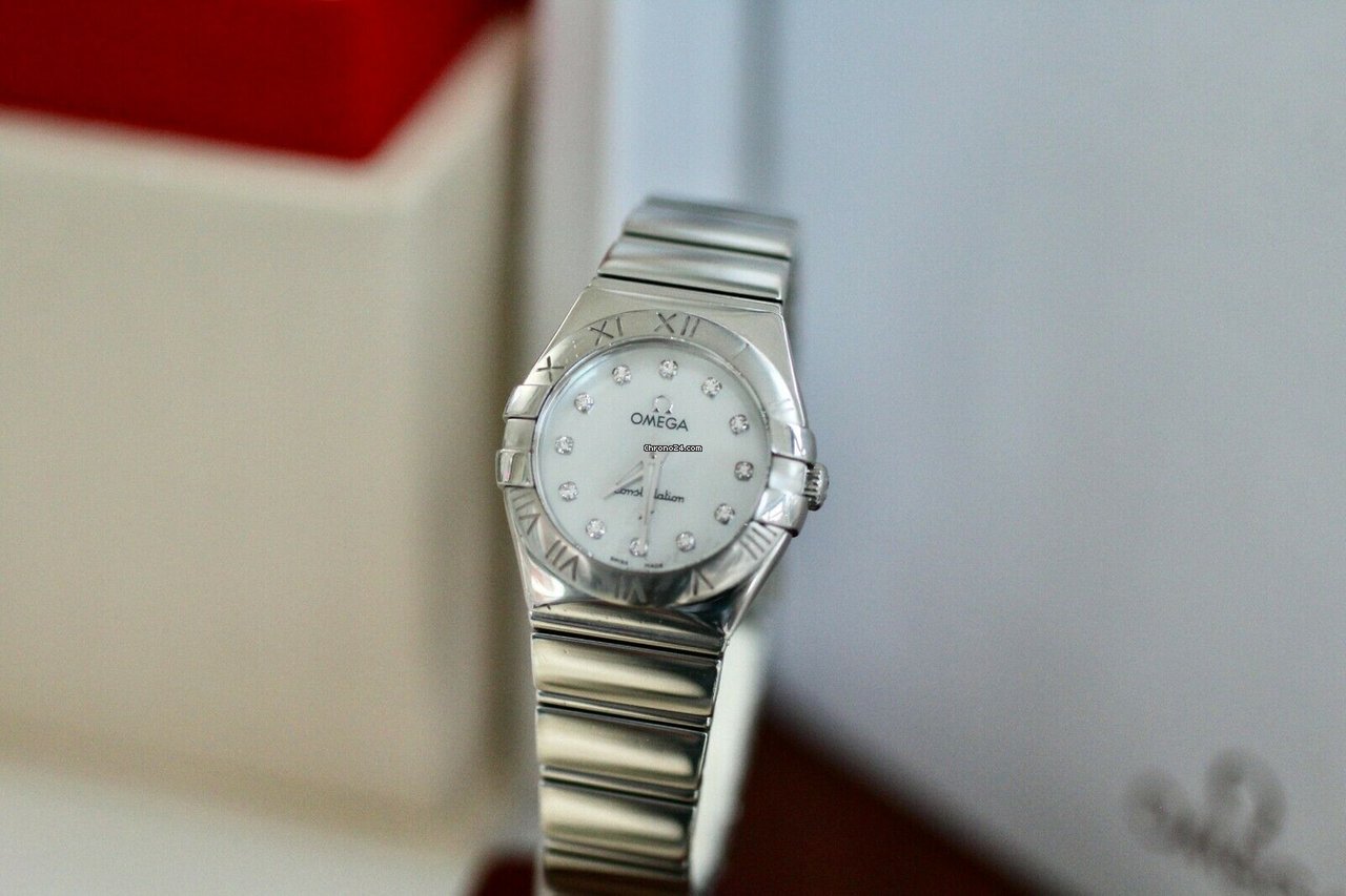 Omega Constellation Quartz Womens watch Quartz Steel 123.10.24.60.55.001 7