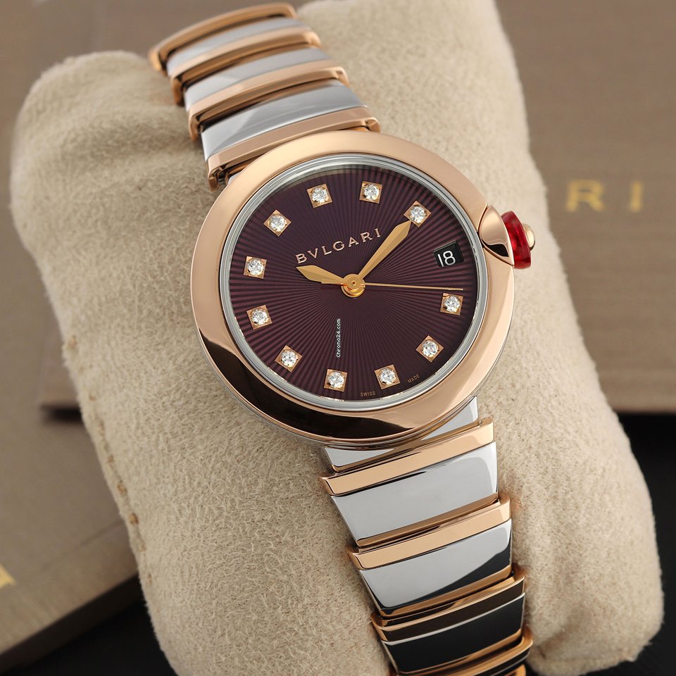Bulgari Lucea Womens watch Automatic Gold Steel 102497 7
