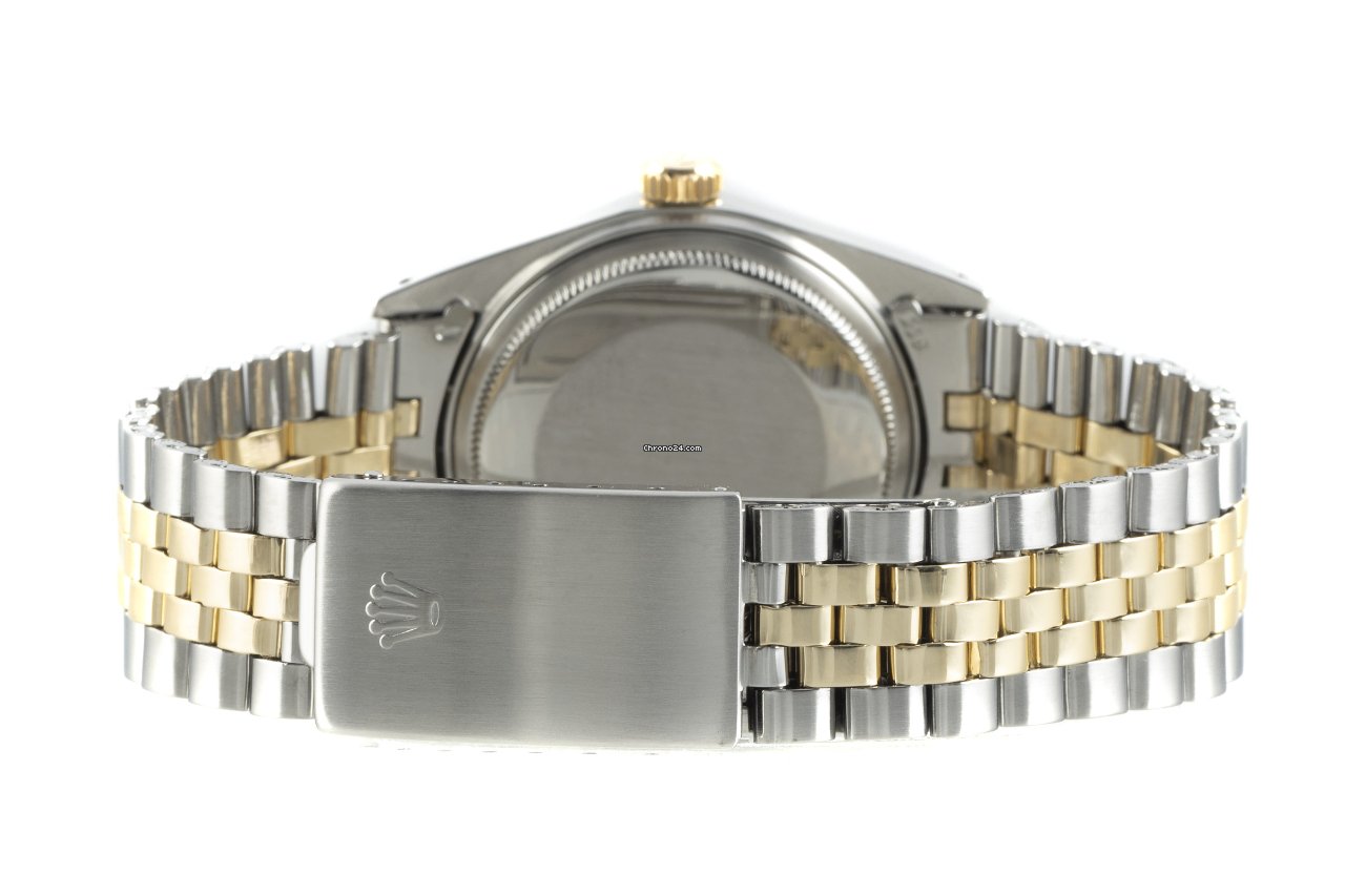 Rolex Datejust 36 Mens watch Unisex Gold Steel Automatic 1601 7