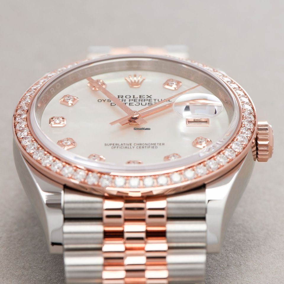 Rolex Datejust 36 Mens watch Unisex Gold Steel Automatic 126281RBR 7