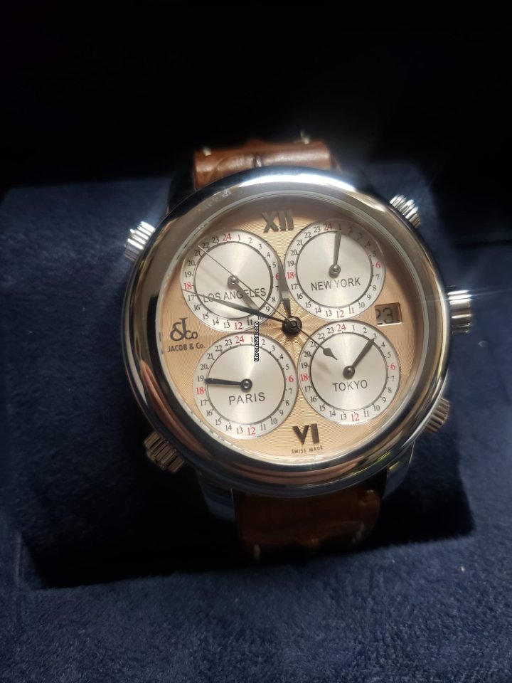 Jacob & Co. Five Time Zone Mens watch Unisex Automatic Steel H24SSG 7