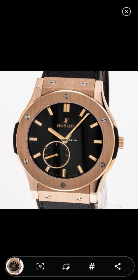 Hublot Classic Fusion Ultra-Thin Mens watch Unisex Manual winding Rose gold 515.OX.1280.LR 7