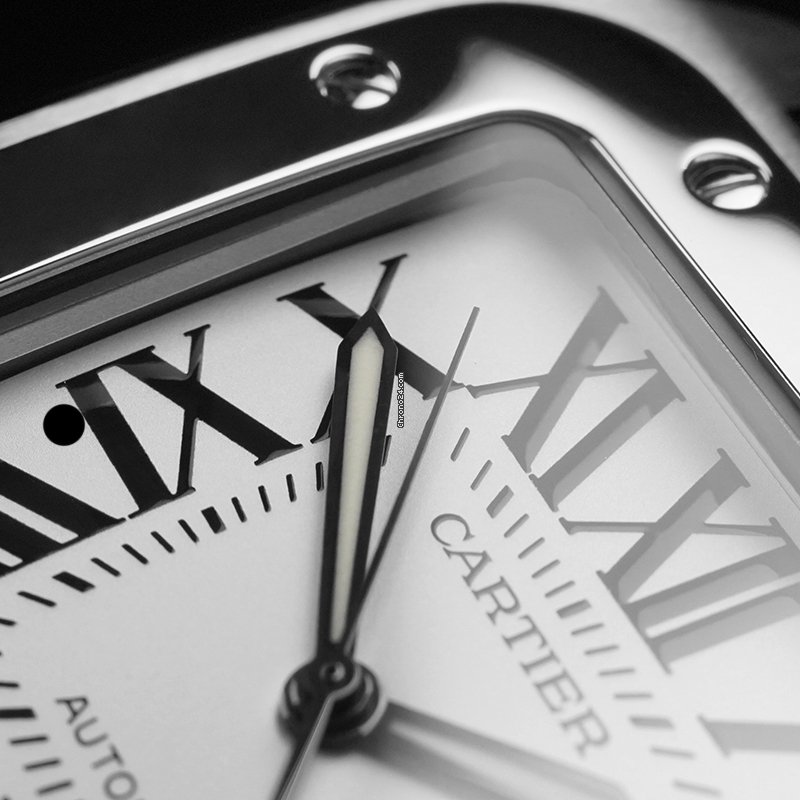 Cartier Santos 100 Mens watch Unisex Automatic Steel W20073X8 7