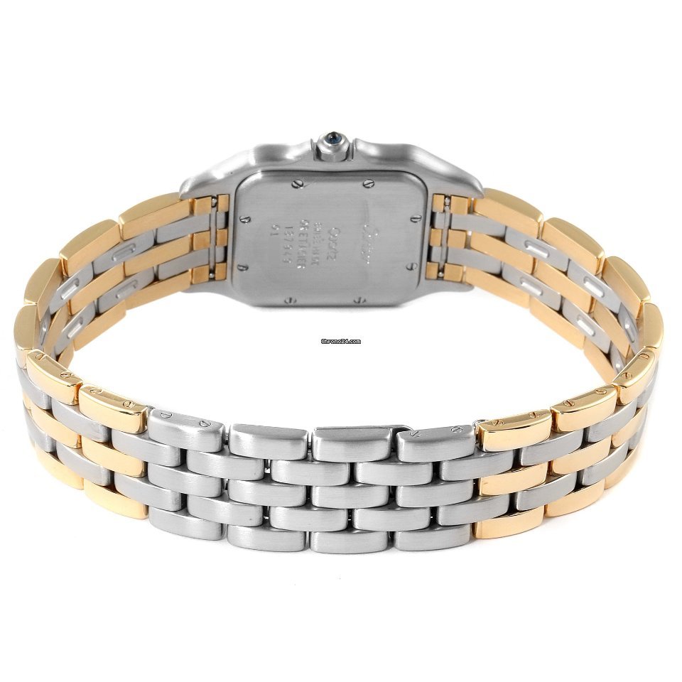 Cartier Panthere Mens watch Unisex Quartz Gold Steel W25028B8 7