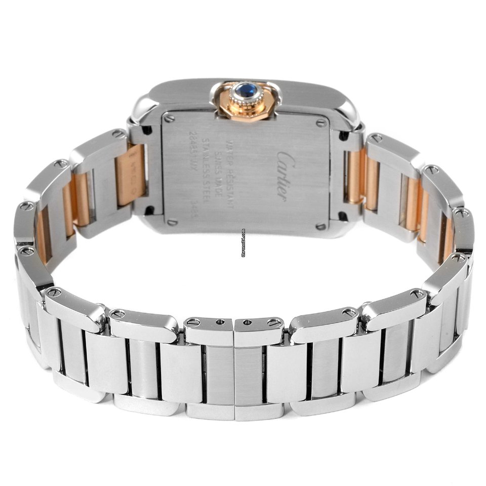 Cartier Tank Anglaise Womens watch Quartz Gold Steel W5310036 7