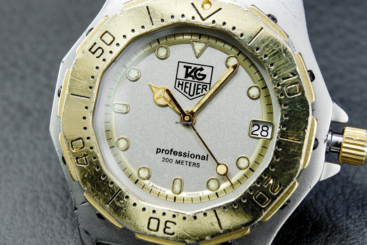 TAG Heuer Mens watch Unisex Quartz Gold Steel Tag Heuer 3000 Professional 200m - 934.213 | 1980s 7
