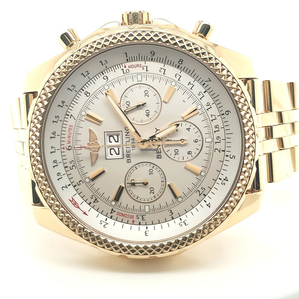 Breitling Bentley 6.75 Mens watch Unisex Automatic Yellow gold K44362 7