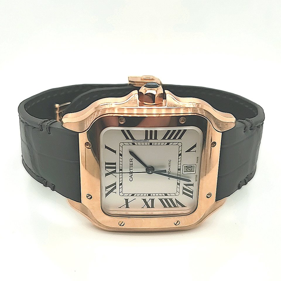Cartier Santos Mens watch Unisex Automatic Rose gold WGSA0019 7