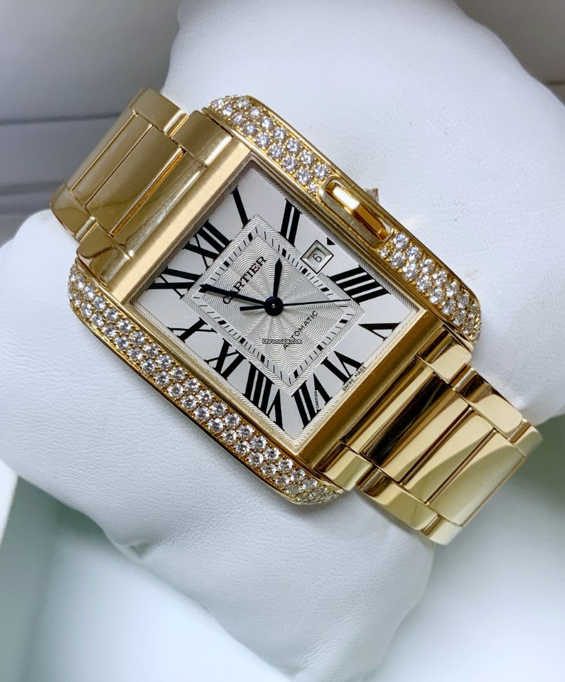 Cartier Tank Anglaise Womens watch Automatic Yellow gold wt100006 7