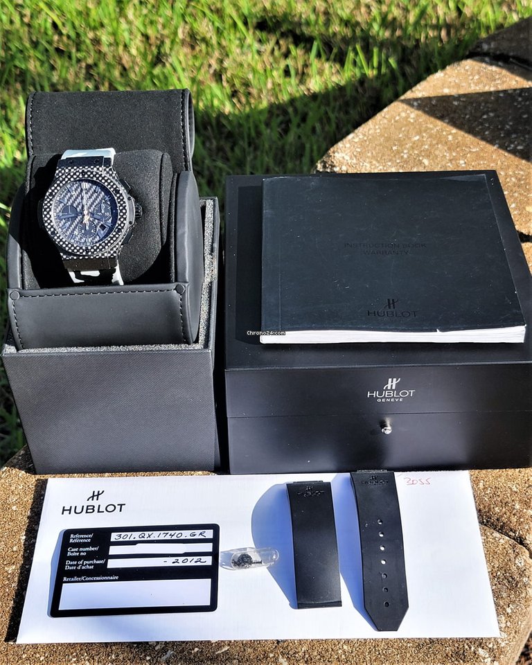 Hublot Big Bang 44 mm Mens watch Unisex Automatic Carbon 301.QX.1724.RX 7