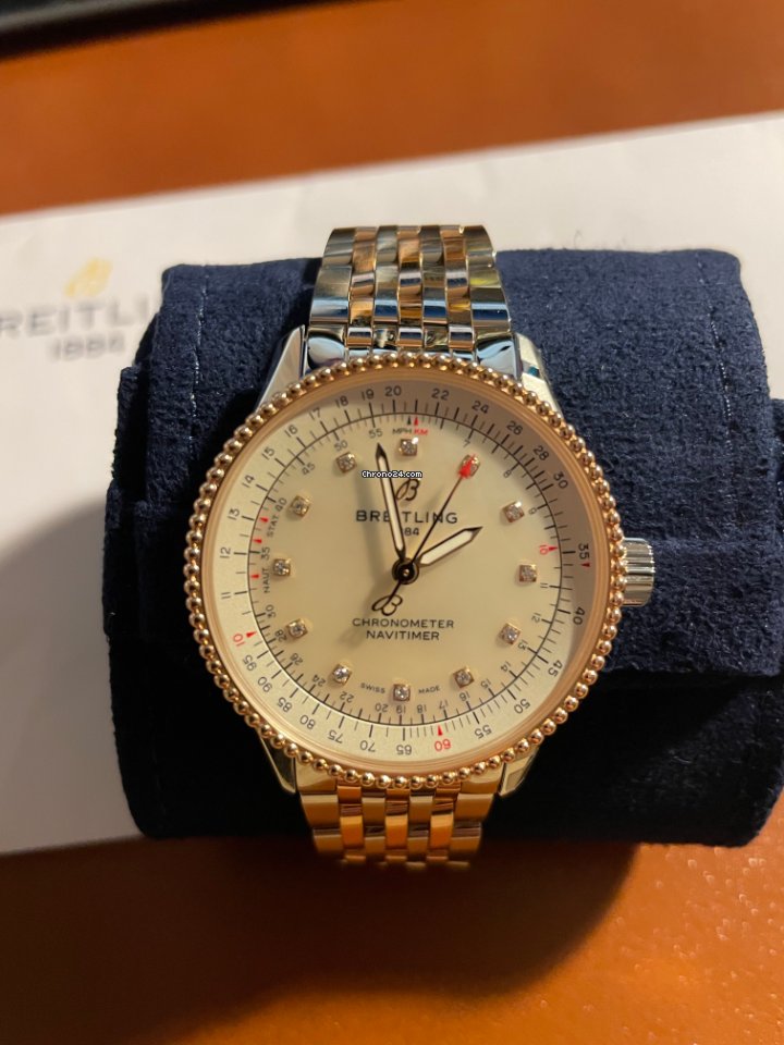 Breitling Navitimer Womens watch Automatic Gold Steel U17395211A1U1 7