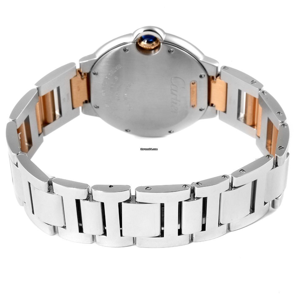 Cartier Ballon Bleu 36mm Womens watch Automatic Gold Steel W2BB0003 7