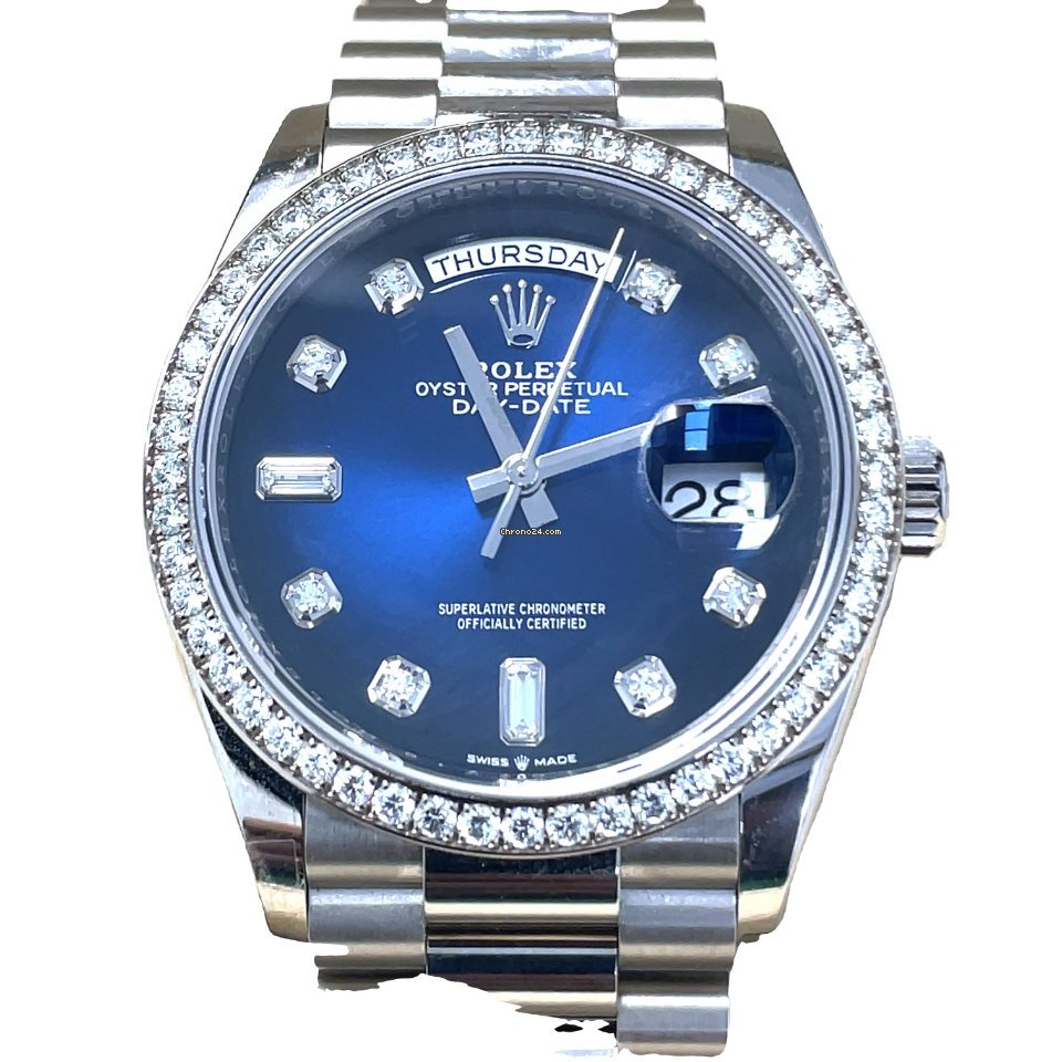 Rolex Day-Date 36 Mens watch Unisex White gold Automatic 128345RBR 7