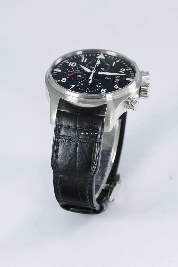 IWC Pilot Chronograph Mens watch Unisex Automatic Steel IW3777-01 7