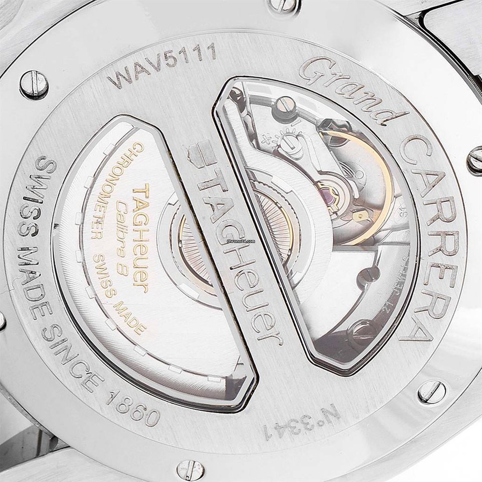 TAG Heuer Grand Carrera Mens watch Unisex Automatic Steel WAV5111.BA0901 7