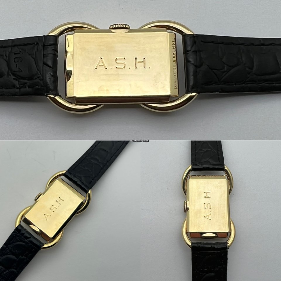 Hamilton Mens watch Unisex Manual winding Yellow gold Bentley 7