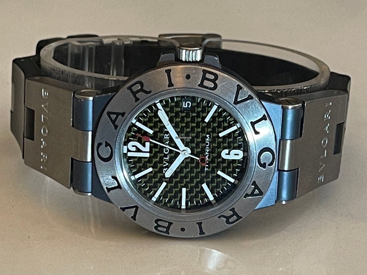 Bulgari Diagono Mens watch Unisex Automatic Titanium TI 38 TA 7