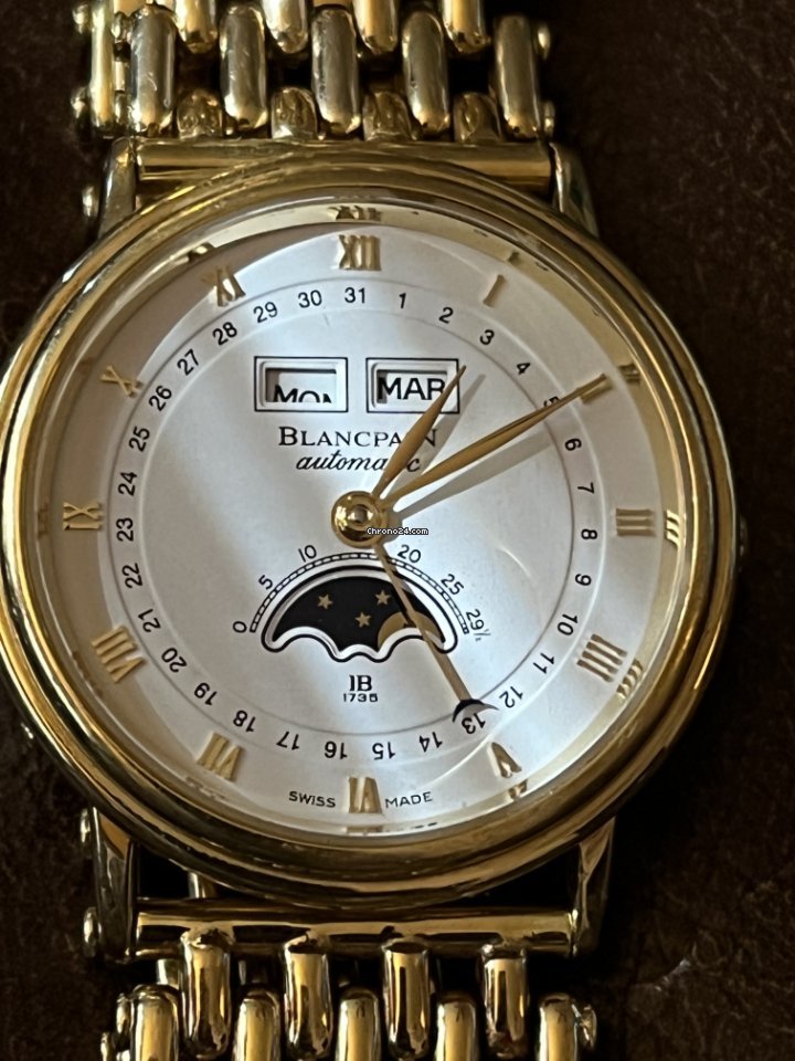 Blancpain Villeret Quantieme Complet Mens watch Unisex Automatic Yellow gold 6264-3642-55B 7