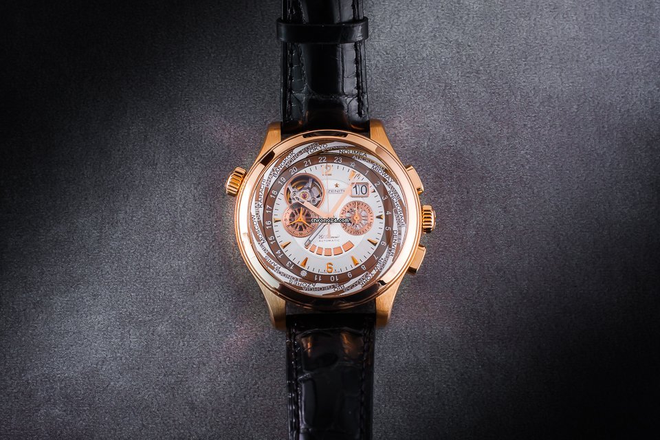 Zenith Mens watch Unisex Automatic Rose gold 18 0520 4037 7