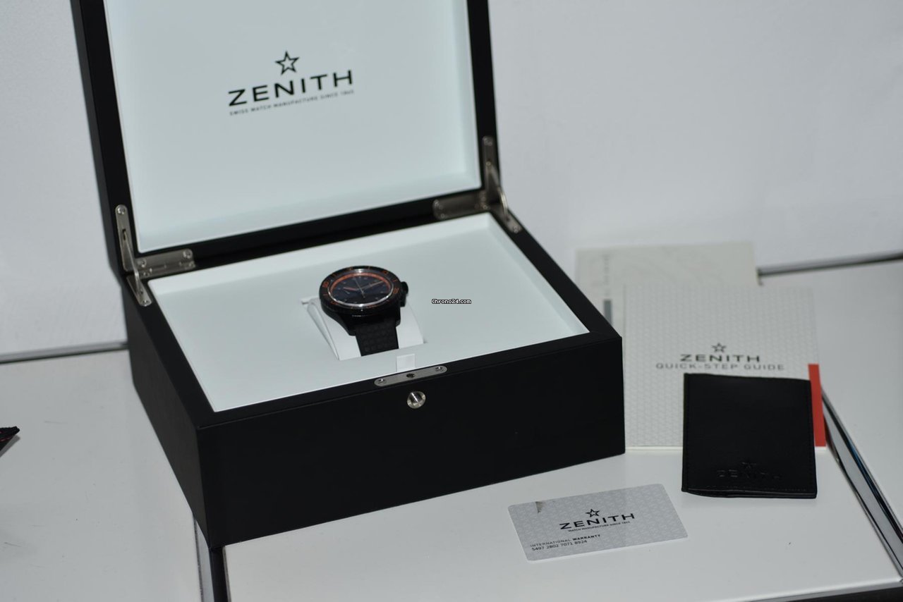Zenith El Primero Stratos Flyback Mens watch Unisex Automatic Ceramic 24.2064.405 24.R517 7