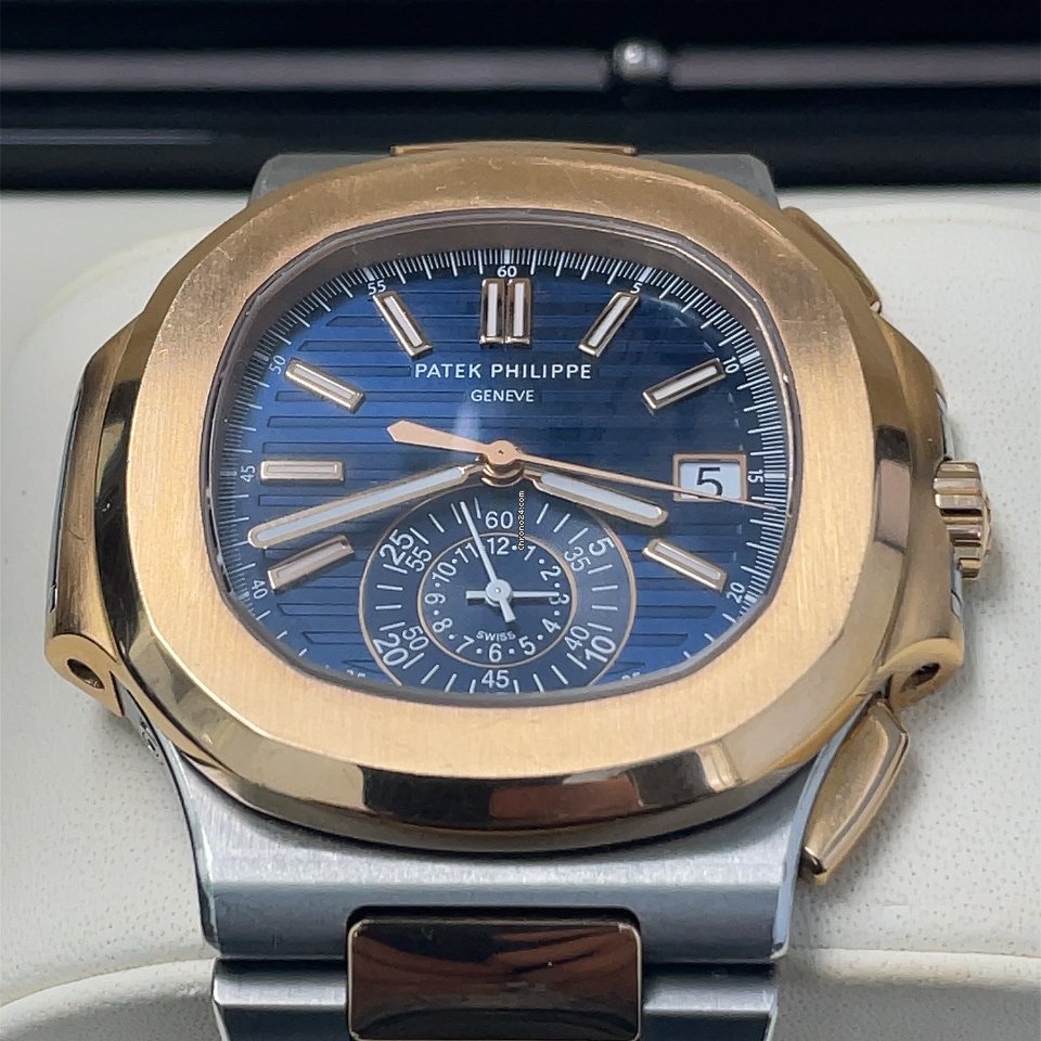 Patek Philippe Nautilus Mens watch Unisex Automatic Gold Steel 5980 1AR-001 7