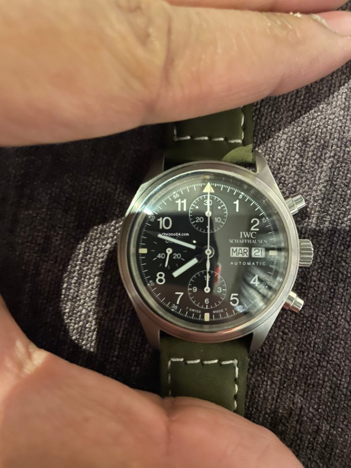 IWC Pilot Chronograph Mens watch Unisex Automatic Steel IW3706 7
