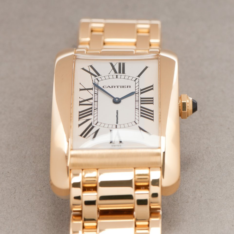 Cartier Tank Americaine Mens watch Unisex Manual winding Yellow gold 1735 7