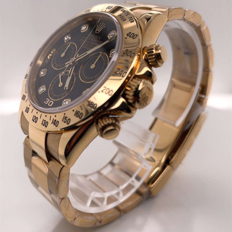 Rolex Daytona Mens watch Unisex Yellow gold Automatic 116528 7