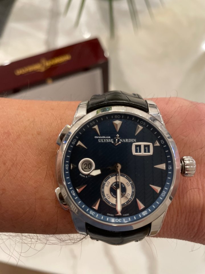 Ulysse Nardin Dual Time Mens watch Unisex Automatic Steel 3343-126LE 93 7