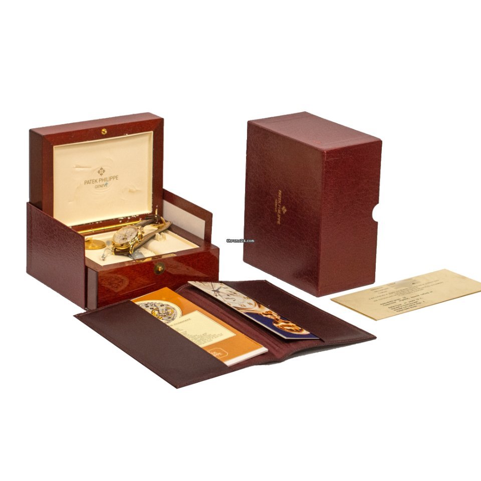 Patek Philippe Perpetual Calendar Chronograph Mens watch Unisex Manual winding Yellow gold 3970E 7