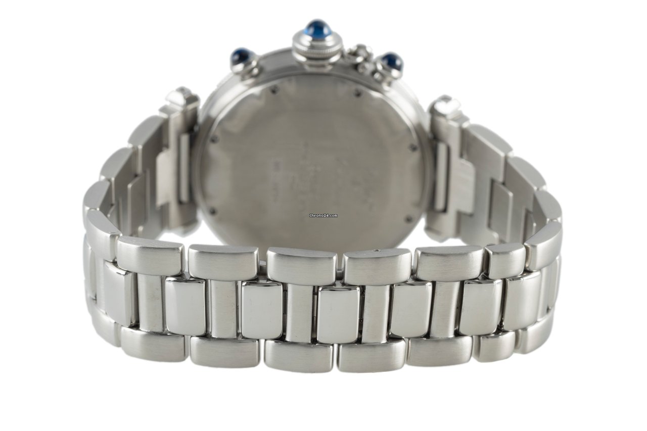 Cartier Pasha Mens watch Unisex Quartz Steel 4030 7