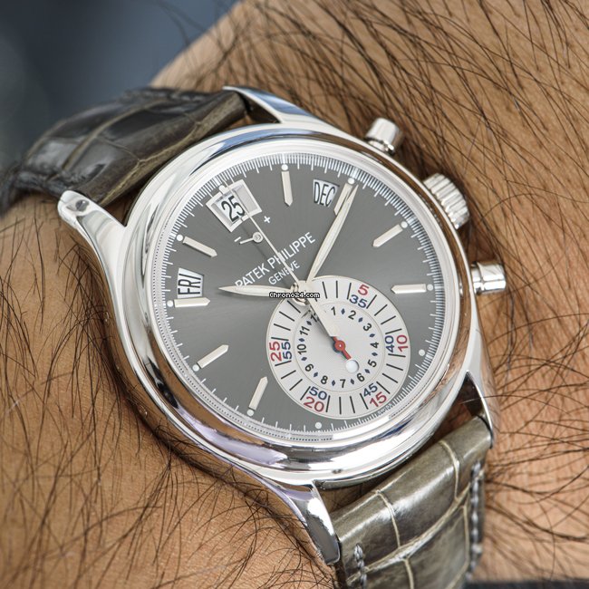 Patek Philippe Annual Calendar Chronograph Mens watch Unisex Automatic Platinum 5960P-001 7