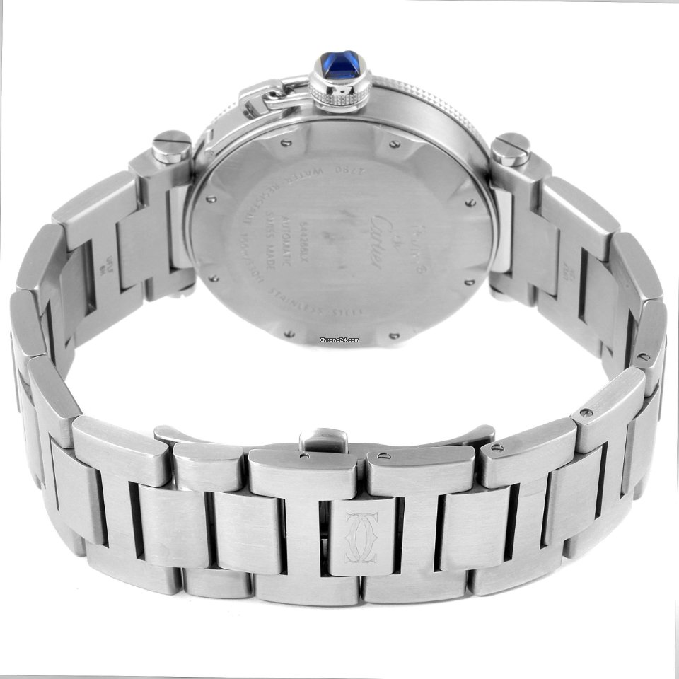 Cartier Pasha Seatimer Mens watch Unisex Automatic Steel W31080M7 7