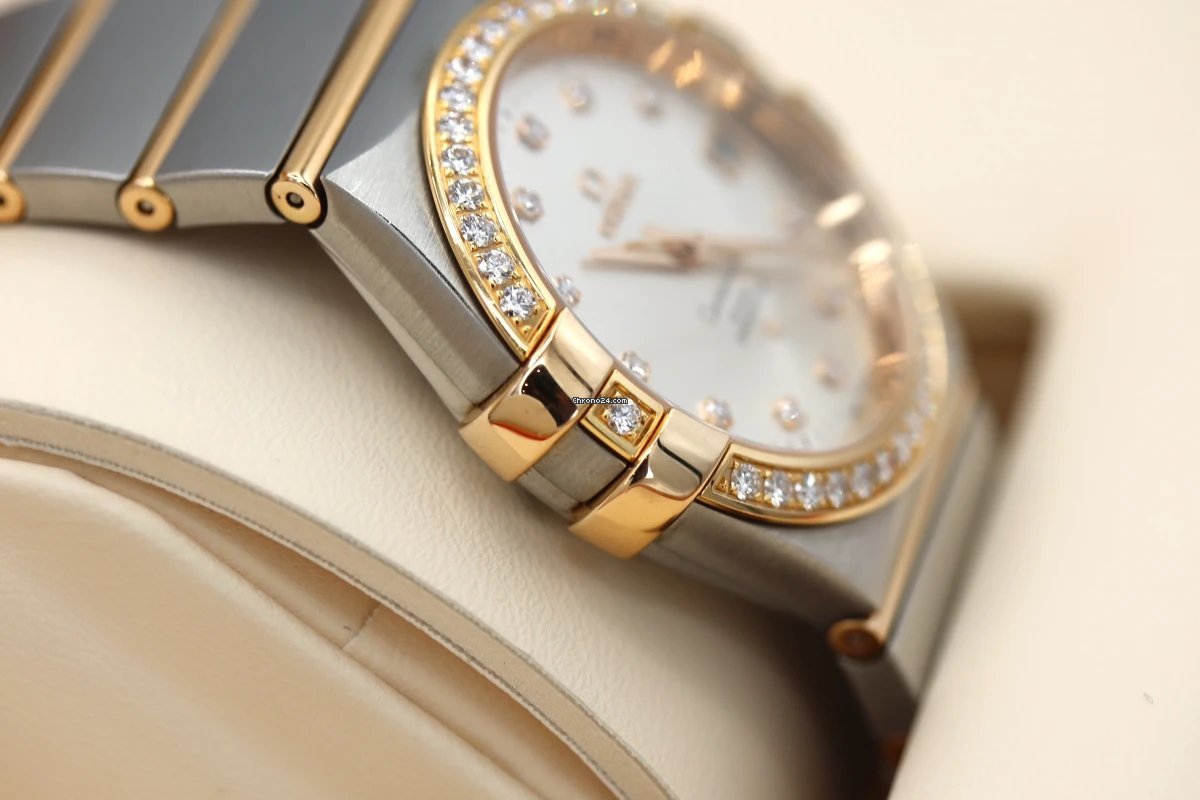 Omega Constellation Ladies Mens watch Unisex Automatic Gold Steel 123.25.35.20.52.001 7