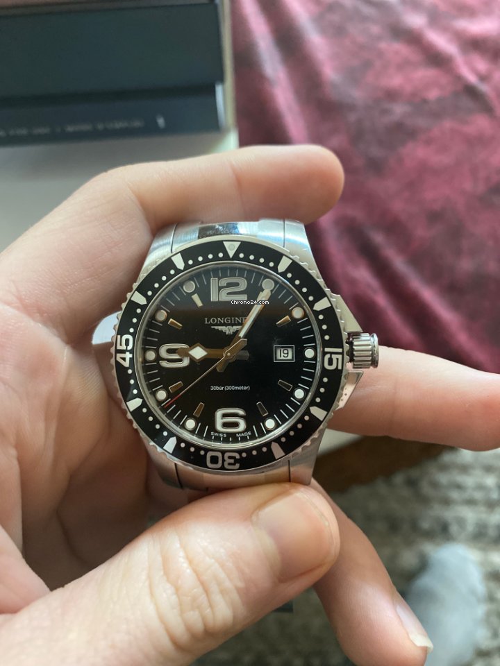 Longines HydroConquest Mens watch Unisex Quartz Steel L3.640.4.56.6 7