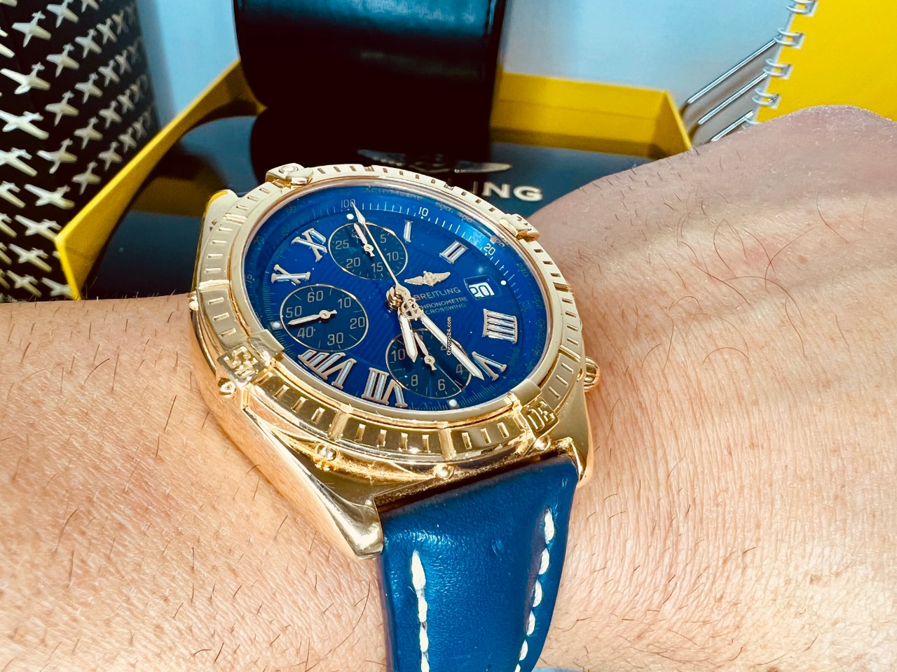 Breitling Crosswind Racing Mens watch Unisex Automatic Yellow gold K13355 7