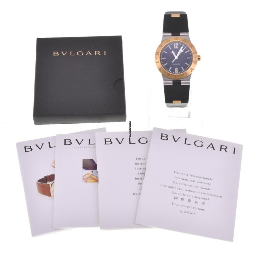 Bulgari Diagono Mens watch Unisex Automatic Gold Steel LC35SG 7