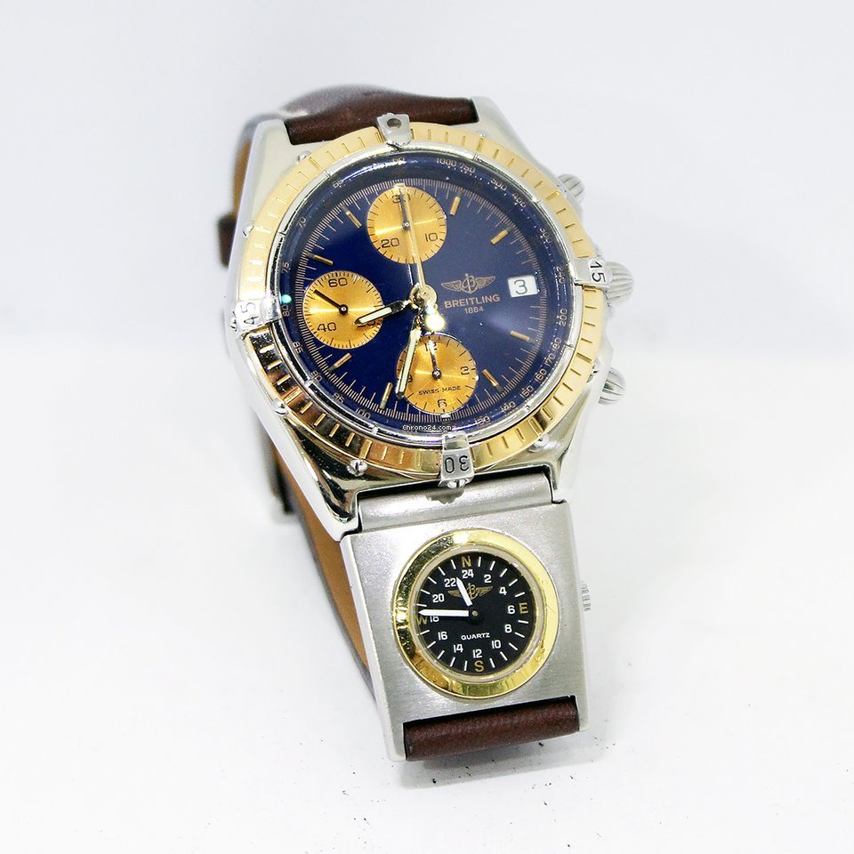 Breitling Chronomat Mens watch Unisex Automatic Gold Steel C13048 7