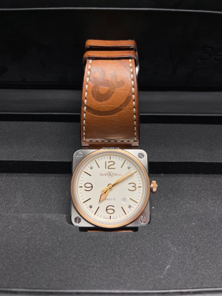 Bell & Ross BR 03-92 Steel Mens watch Unisex Automatic Gold Steel BR0392-ST-PG SCA 7