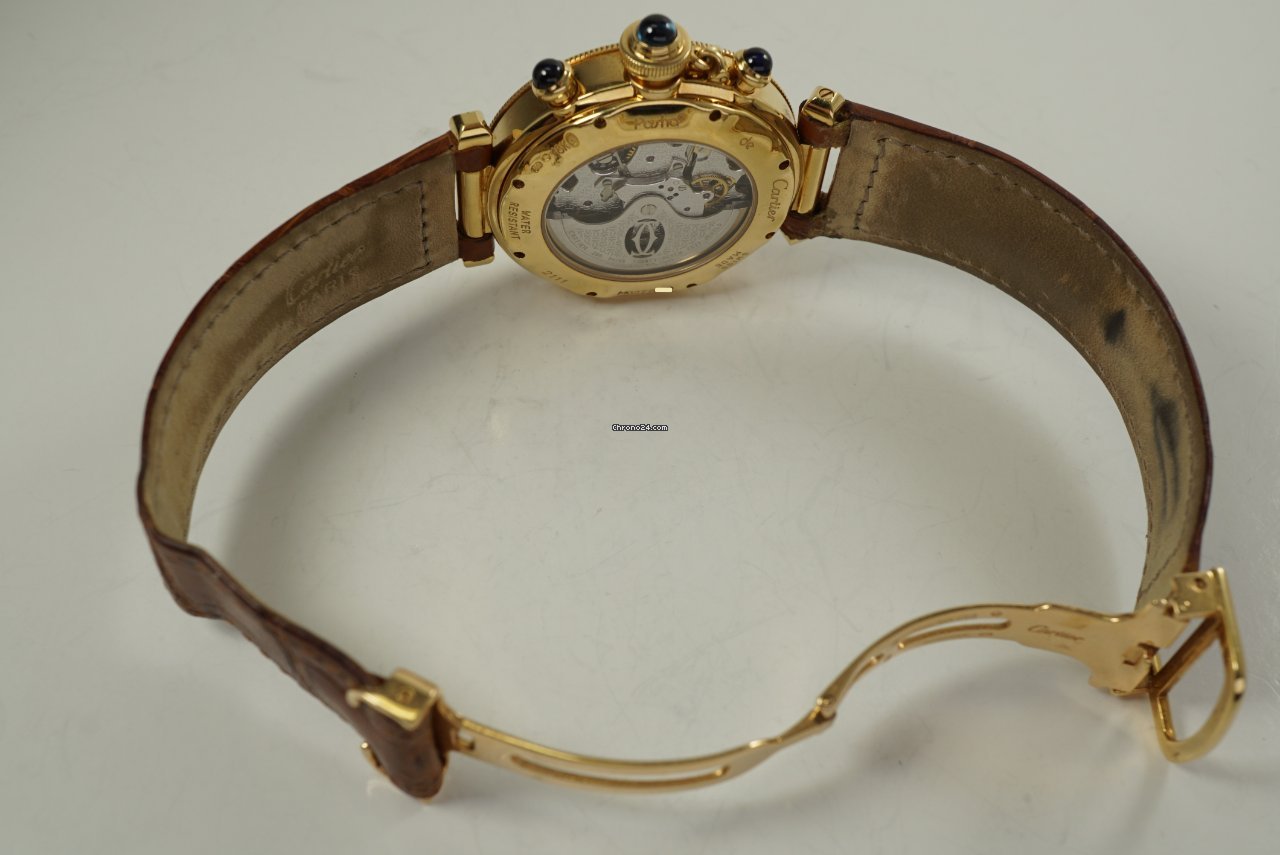 Cartier Pasha Mens watch Unisex Automatic Yellow gold 2111 7