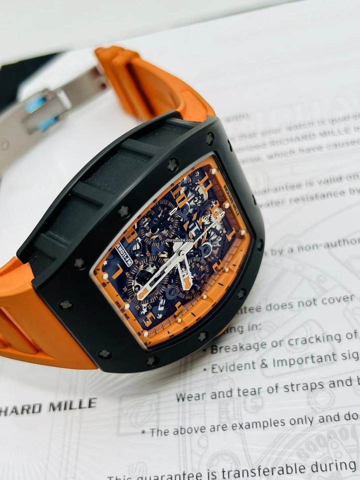 Richard Mille RM 011 Ceramic RM011 Orange Storm 7