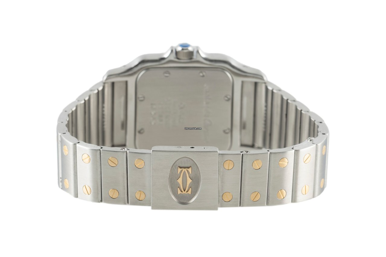 Cartier Santos Galbee Mens watch Unisex Quartz Gold Steel 187901 7