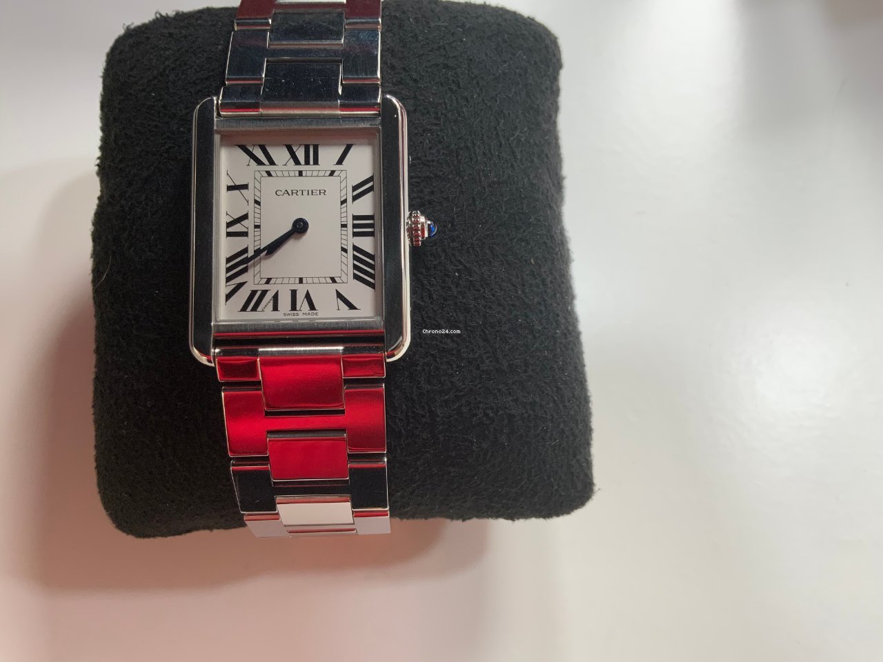 Cartier Tank Solo Mens watch Unisex Quartz Steel W5200014 7