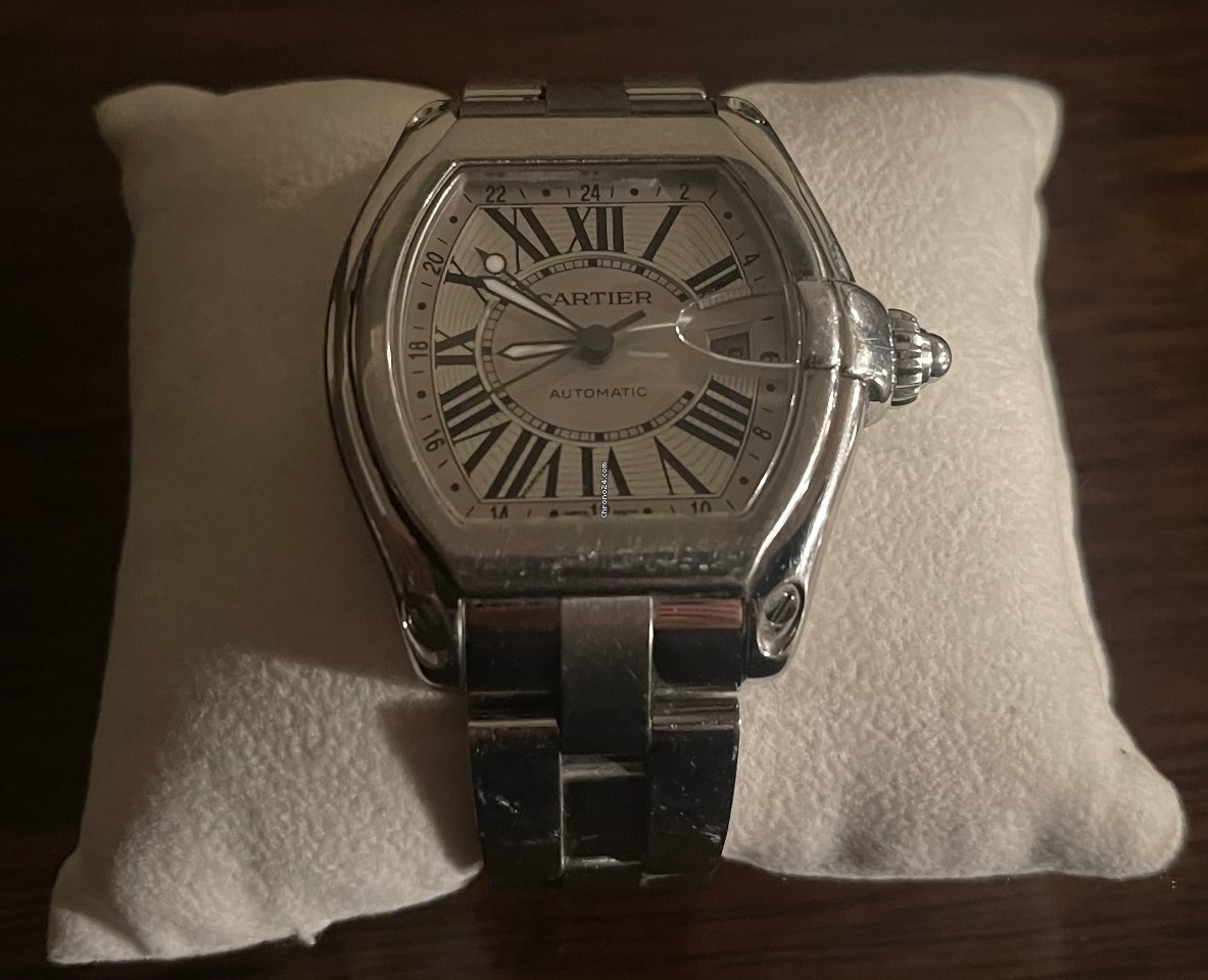 Cartier Roadster Mens watch Unisex Automatic Steel W62032X6 7