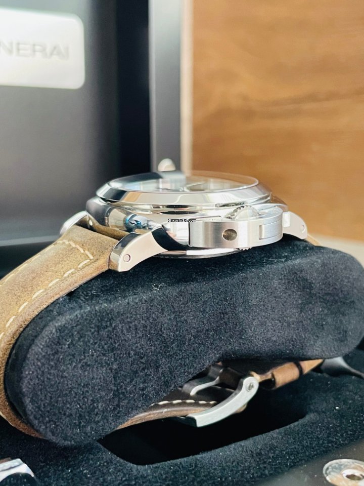 Panerai Luminor 1950 3 Days GMT Power Reserve Automatic Mens watch Unisex Automatic Steel PAM 00537 7