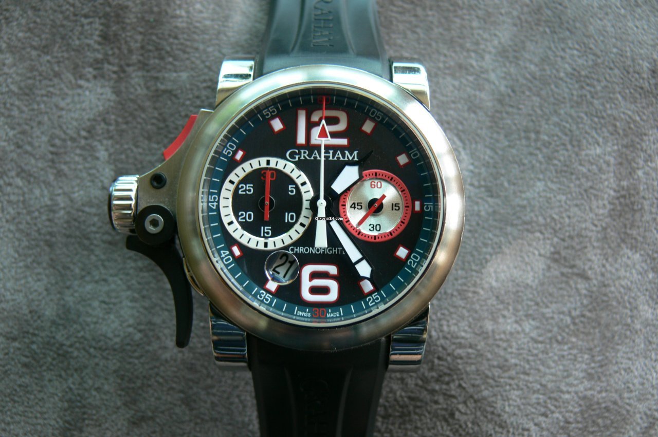 Graham Chronofighter R.A.C. Mens watch Unisex Automatic Steel 2TRAS. 7
