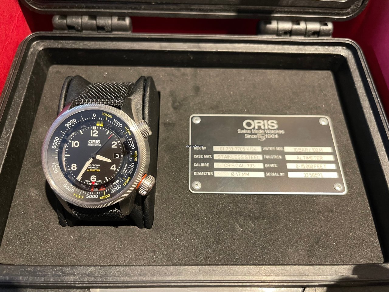 Oris Big Crown ProPilot Altimeter Mens watch Unisex Automatic Steel 01 733 7705 4134 7