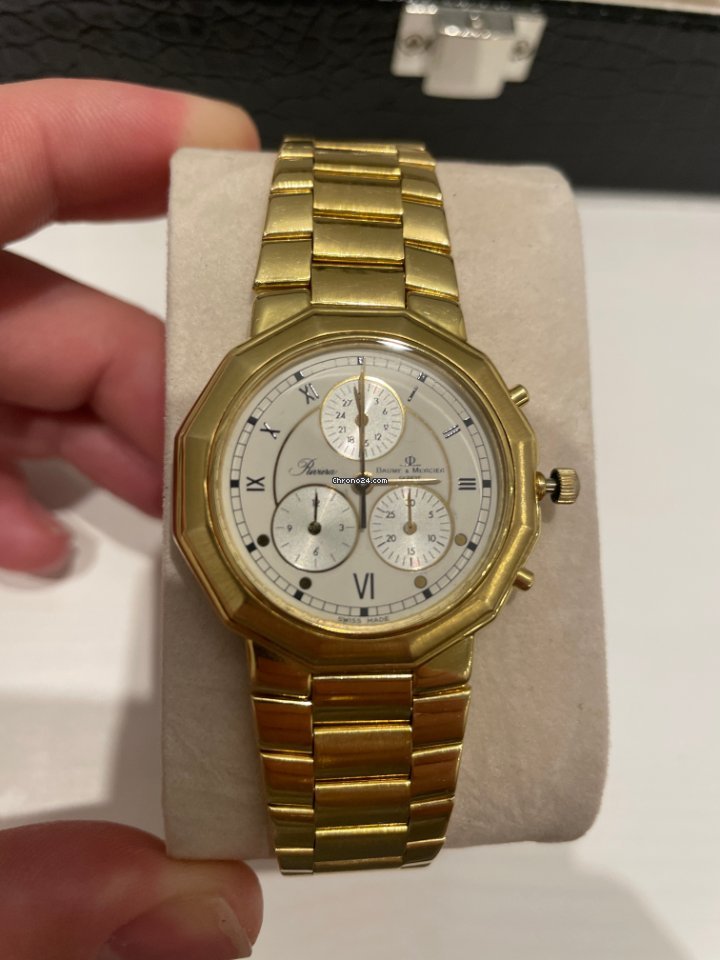 Baume & Mercier Riviera Mens watch Unisex Quartz Yellow gold MV045040 7